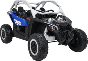 Ramiz Elektrická bugina Maverick Turbo RR pre deti modro-sivá + kolesá