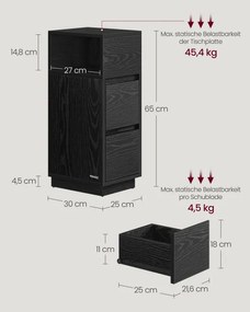 Set dvoch nočných stolíkov LET856B56 (2ks)