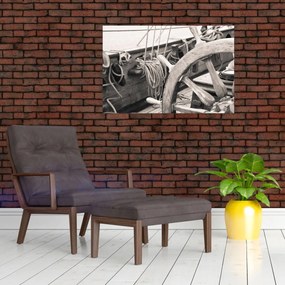 Obraz - Kormidlo plachetnice (90x60 cm)