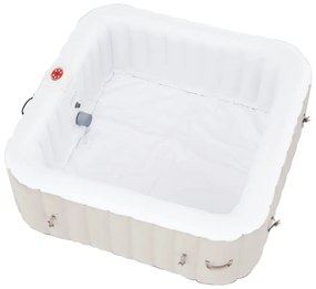 Nafukovacia vírivka (jacuzzi) Kamino New Typ 4 910 l - sivohnedá (taupe) / biela