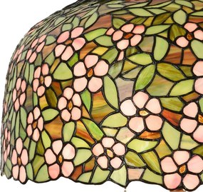 Farebná stolná lampa Tiffany Flower Garden - Ø 46*72cm E27/max 2x60W