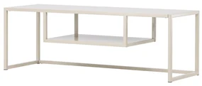 Kovový TV stolík RIVERSIDE 120x40cm, béžový