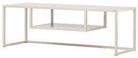 Kovový TV stolík RIVERSIDE 120x40cm, béžový