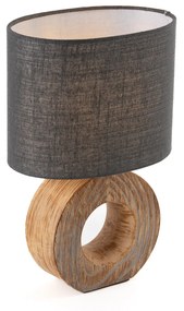 Moderná stolná lampa sivá vrátane LED - Meau