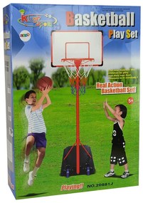 LEAN TOYS Basketbalový set s loptou 261 cm