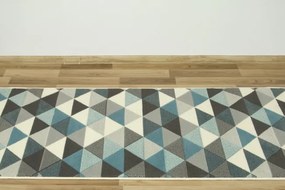 Behúň Luna 503430/95832 - modrý trohuholníky