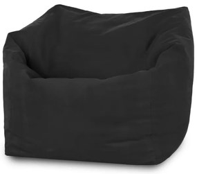 Sedací vak AMALFI plyš čierný