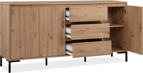 Široká komoda Korsika, dub artisan