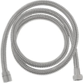 Mosadzná sprchová hadica v matne striebornej farbe Powerflex – Sapho