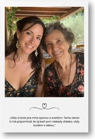 Personalizovaný obraz z fotky s citátom | Papilora