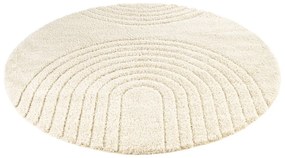 Krémovobiely koberec Mint Rugs Norwalk Fergus, ø 160 cm