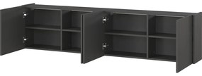 Antracitový TV stolík 183x45 cm Piana – Germania