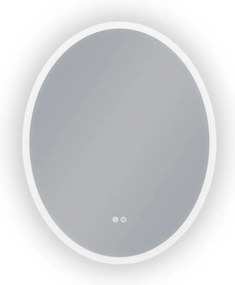 Erga Paola, oválne LED zrkadlo 80x120cm, 2990 lm, 3 farby svetla, predné a zadné osvetlenie, ERG-V01-302-1280-00