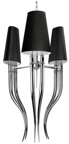 Azzardo AZ1344 - Luster na reťazi DIABLO 6xE14/11W/230V čierna