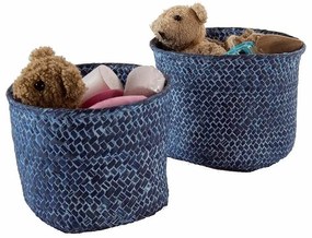 Set pletených košíkov Compactor, 2 ks, béžová