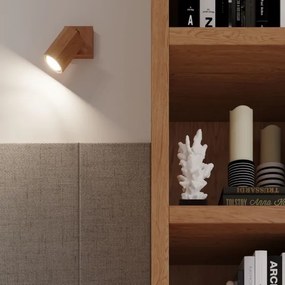 Sollux SL.1028 - Nástenné bodové svietidlo ZEKE 1xGU10/40W/230V dub