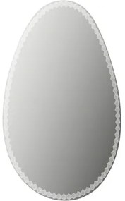 LED zrkadlo do kúpeľne tvar vejce 75x98 cm