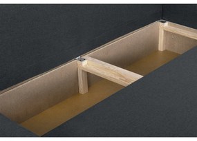 Rozkládací pohovka Dolar II Tmavě šedá  + 2 taburety