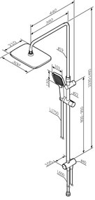 Sprchový Systém AM.PM Func F07FA000 chróm