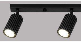 Čierne bodové svietidlo 6,5x81 cm Gleam – Sollux