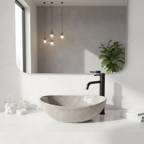 Rea Sofia Mini, umývadlo na dosku 350x260x125 mm, imitácia kameňa - kashmir, REA-U9238