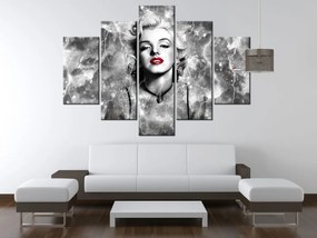 Gario Obraz s hodinami Elektrizujúca Marilyn Monroe - 5 dielny Rozmery: 150 x 105 cm