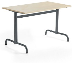Stôl PLURAL, 1200x700x720 mm, HPL - breza, antracit