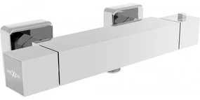 Mexen Cube, termostatická sprchová batéria so spodným 1/2" pripojením sprchy, chrómová, 77200-00