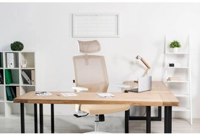 Kancelárska stolička z mikrosieťoviny Sofotel Rotar 240102- béžová