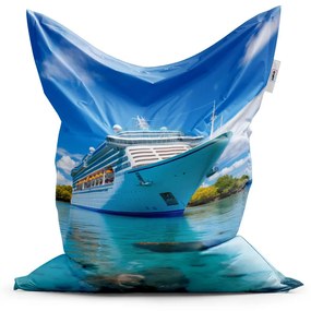 Sablio Sedací vak Luxusná výletná loď v tropickom raji - 200x140 cm