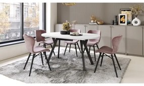 Jedálenský stôl ARTUR biely/čierny