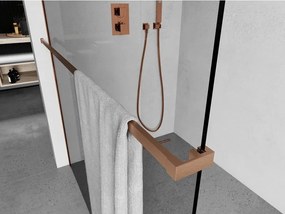 Mexen Mexen, držiak uterákov na stenu sprchovacieho kúta, medená matná, 800-06-65