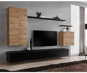 Obývacia Stena Switch II Line Wotan/Čierna