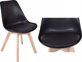 Set štyroch jedálenských stoličiek K-NANTES DSW čierne (4 ks)