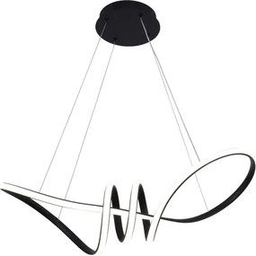 LED Luster na lanku FLAVIA LED/44W/230V čierny