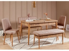 Lavice VINA s úložným prostorem 110 cm borovice atlantic/béžová