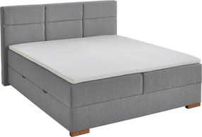 XXXLutz BOXSPRINGOVÁ POSTEĽ, 180/200 cm, sivá home24 - Online Only spálne - 000101021503