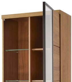 Vitrína Pratto 11 67 cm z masivu pravá dub Rustikal