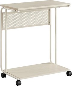 Príručný stolík dub, biely AKF-E1012 CRM