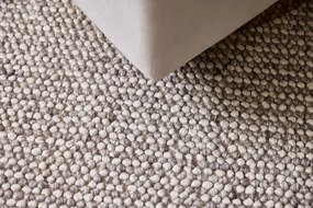 Diamond Carpets India, Ručne viazaný kusový koberec Maya DE 4981 White Mix, 80x150, béžová, obývacia izba