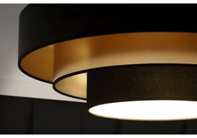 Duolla - LED Stropné svietidlo LUNETA LED/26W/230V pr. 60 cm 4000K čierna/zlatá