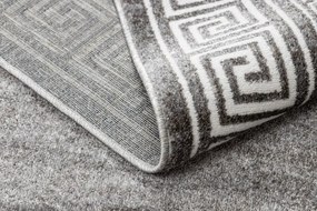 Koberec MATEO 8033/644 grécky, ramka - štrukturálny sivý