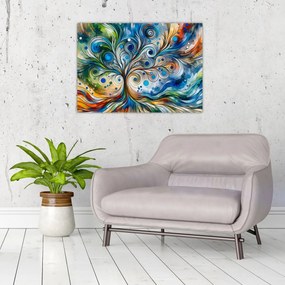 Obraz – Farebný energetický strom (70x50 cm)