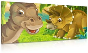 Obraz veselé dinosaury Varianta: 120x60