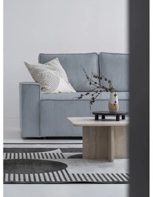 Svetlosivá menčestrová rozkladacia rohová pohovka (ľavý roh) Brave Dave – Miuform