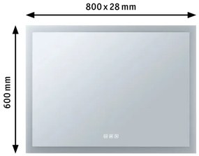 Paulmann 93013 - LED/22W IP44 Stmievateľné kúpeľňové zrkadlo s podsvietením 230V