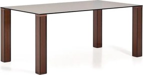 Sklenený jedálenský stôl 90x160 cm Adularia – Kave Home