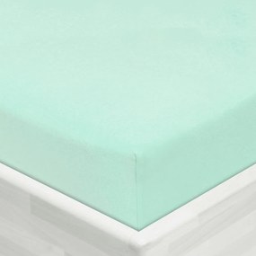 Detské jersey napínacie prestieradlo do postieľky JR-034 Mintové 60 x 120 x 10 cm - do postieľky