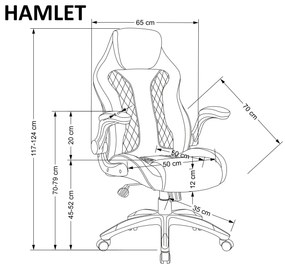 Kancelárska stolička Ham. Vlastná spoľahlivá doprava až k Vám domov. 1067927