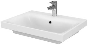Cersanit Moduo umývadlo 60x45 cm obdĺžnik klasické umývadlo-umývadlo na nábytok biela K116-011